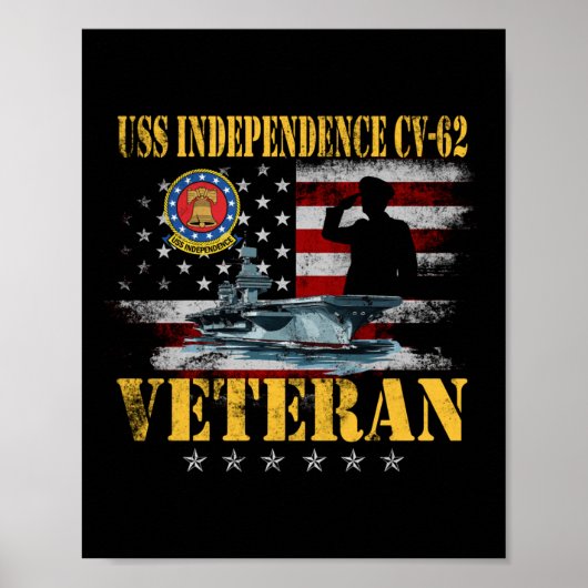  USS Independence CV-62 Vliegtuig Carrier FL Poster (Voorkant)