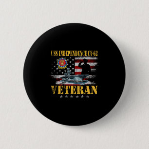 USS Independence CV-62 Vliegtuig Carrier FL Ronde Button 5,7 Cm