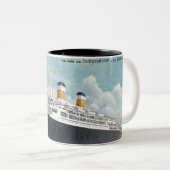 USS Independence & SS-grondwet  Tweekleurige Koffiemok (Voorkant rechts)