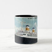 USS Independence & SS-grondwet  Tweekleurige Koffiemok (Center)