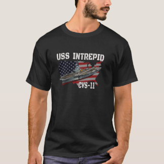 USS Intrepid CVS 11 Vliegtuig Carrier Veterans Day T-shirt