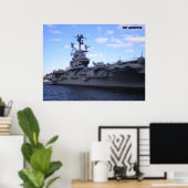 USS Intrepid poster (Thuiskantoor)