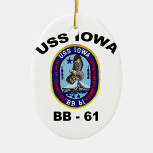 USS Iowa BB-61 Keramisch Ornament