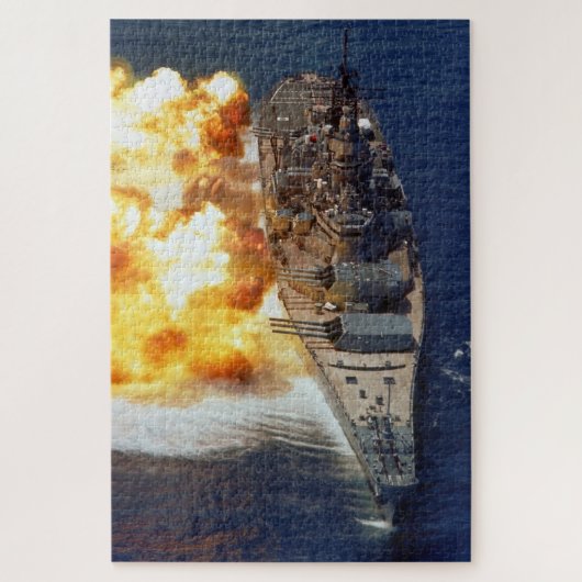 USS Iowa Firing Legpuzzel (Verticaal)