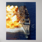USS Iowa Firing Poster (Voorkant)