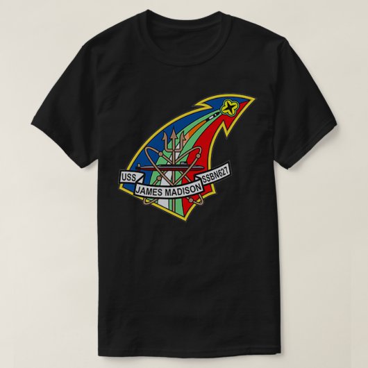 USS James Madison SSBN627 T-shirt (Design voorkant)