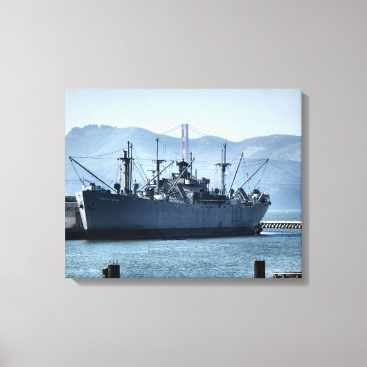 USS Jeremiah O'Brien Canvas Afdruk (Voorkant)