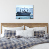 USS Jeremiah O'Brien Canvas Afdruk (Insitu (Slaapkamer))