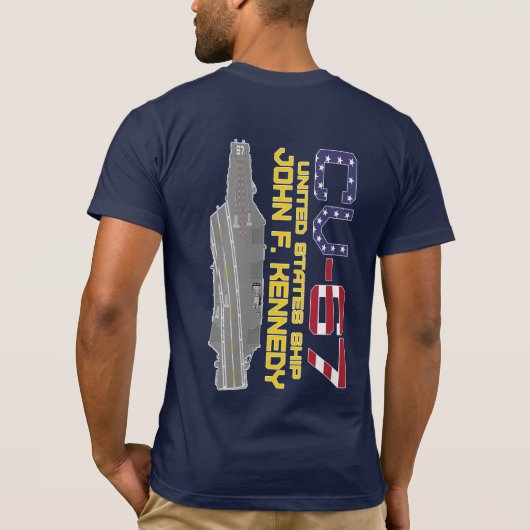 USS JOHN F. KENNEDY CV-67 T-Shirt (Achterkant)