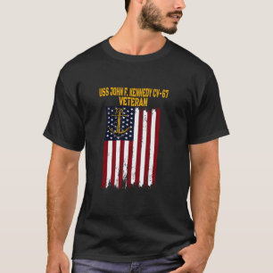 USS John F Kennedy CV 67 Vliegtuig Carrier Veteran T-shirt