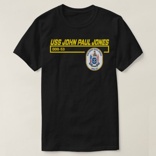 USS John Paul Jones DDG53 T-shirt (Design voorkant)