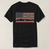 USS Kamehameha SSBN-642 Nuclear Submarine USA Flag T-shirt (Design voorkant)