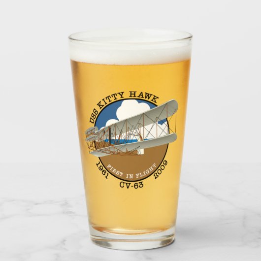 USS KAT HAWK CV-63 1961-2009 TUMBLER (Voorkant gevuld)