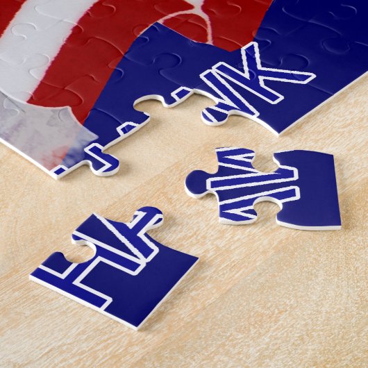 USS Kat Hawk CV-63 Puzzle Legpuzzel (Zijkant)