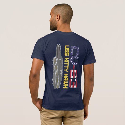 USS KAT HAWK CV-63 T-Shirt (Achterkant volledig)