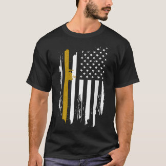 USS Kat Hawk CV-63 Vliegtuig Carrier Amerikaanse F T-shirt
