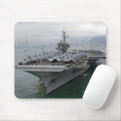 USS KAT HAWK vliegtuig carrier mousepad Muismat (Met muis)