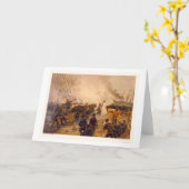 USS Kearsarge daalt CSS Alabama in 1864 Kaart (Gele Bloem)