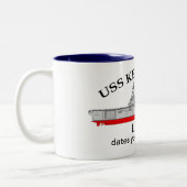 USS Kearsarge, LHD-3, aanpasbare datums die worden Tweekleurige Koffiemok (Links)