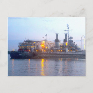 USS KIDD BRIEFKAART