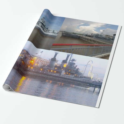 USS KIDD DD 661 CADEAUPAPIER (Uitgerold)