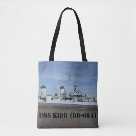 USS KIDD DD 661 Canvas tas