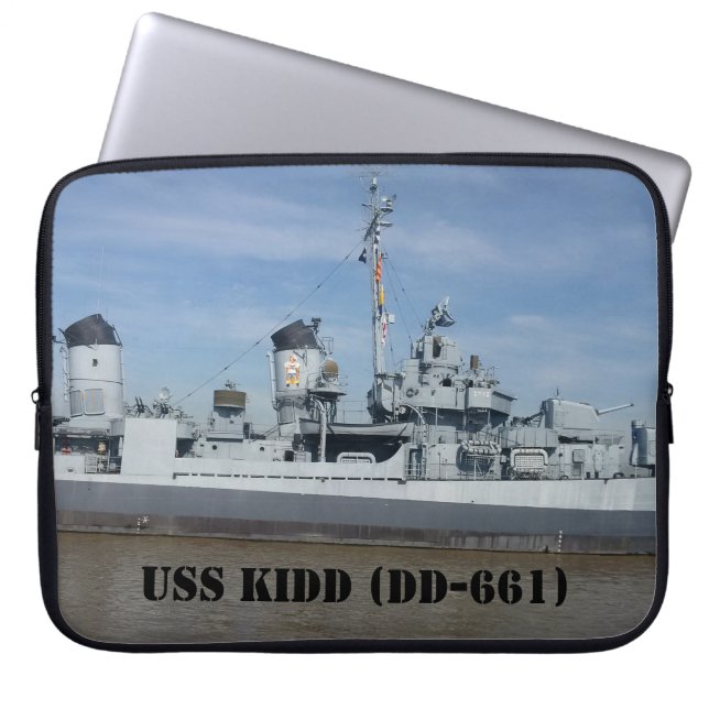 USS KIDD DD 661-laptophoes Laptop Sleeve (Voorkant)