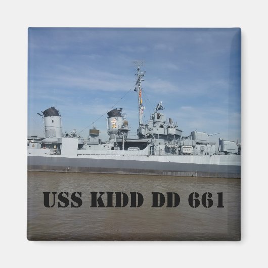 USS KIDD DD 661 Magneten (Voorkant)