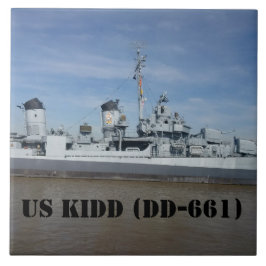 USS KIDD DD 661 TEGELTJE