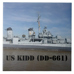 USS KIDD DD 661 TEGELTJE