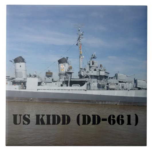USS KIDD DD 661 TEGELTJE (Voorkant)