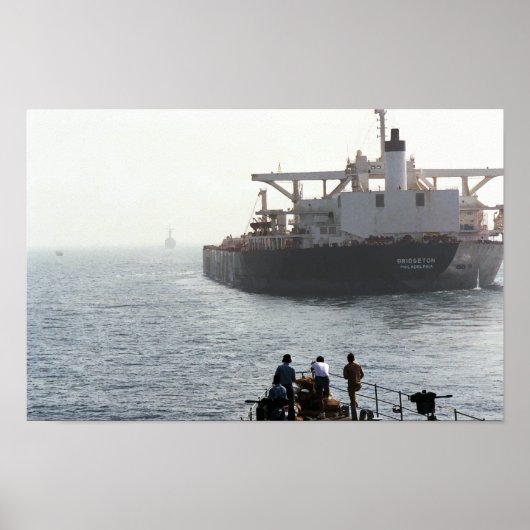 USS Kidd (DDG-993) & US Bridgeton, Earnest Will Poster (Voorkant)