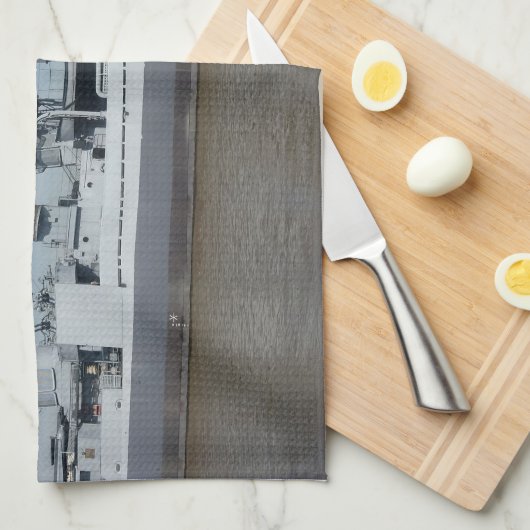 USS Kidd Kitchen Theedoek (Quarter Fold)