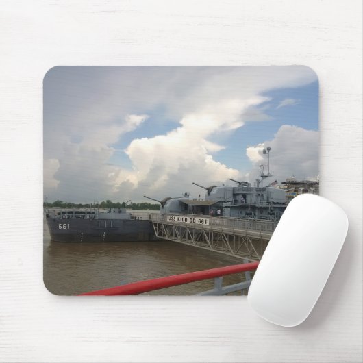 USS KIDD Muismat (Met muis)