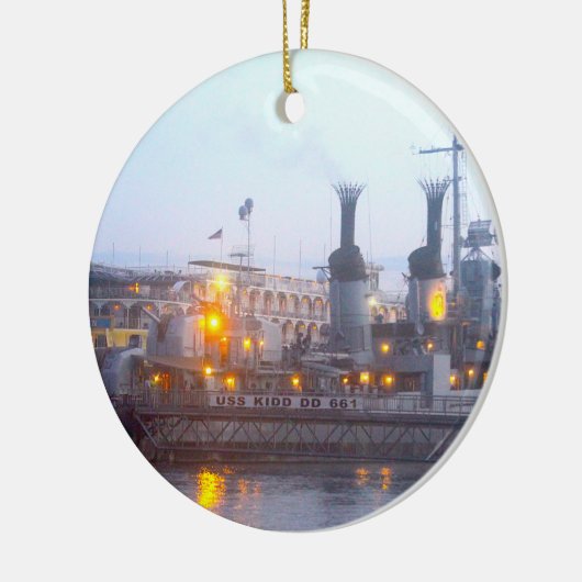 USS KIDD-Ornament Keramisch Ornament (Links)