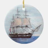 USS Kustwacht Keramisch Ornament (Achterkant)