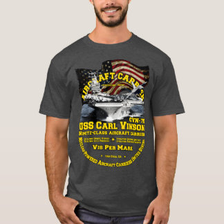 USS l Vinson CVN70 supercarrier T-shirt