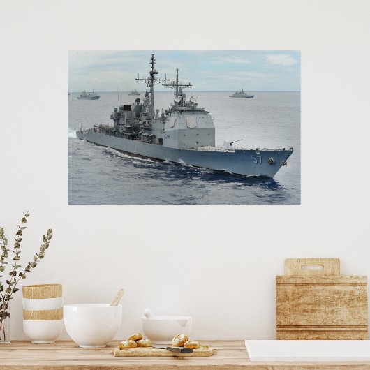 USS Lake ChamPlain (CG 57) Poster (Keuken)