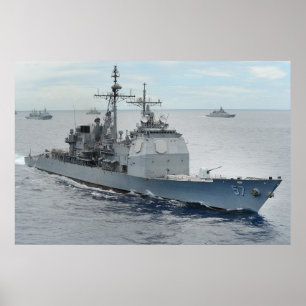 USS Lake ChamPlain (CG 57) Poster