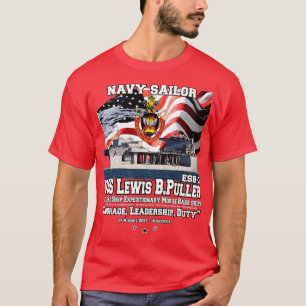 USS Lewis B Puller ESB3 Marine Schip veteranen T-shirt