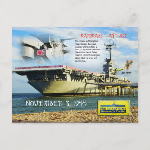 USS Lexington (CV-16), Corpus Christi, Texas Briefkaart