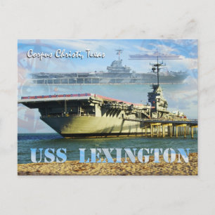 USS Lexington (CV-16), Corpus Christi, Texas Briefkaart