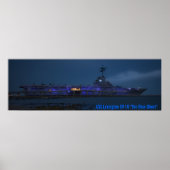 USS Lexington CV-16 "The Blue Ghost" Poster (Voorkant)
