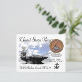 USS LINCOLN CVN-72 CARRIER - BRIEFKAART (Staand voorkant)