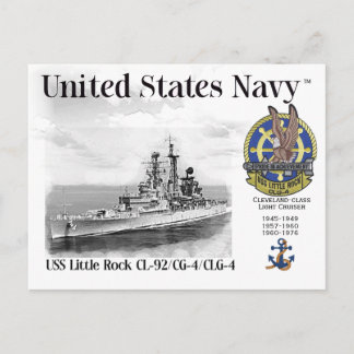 USS LITTLE ROCK CL-92/CG-4/CLG-4 Briefkaart
