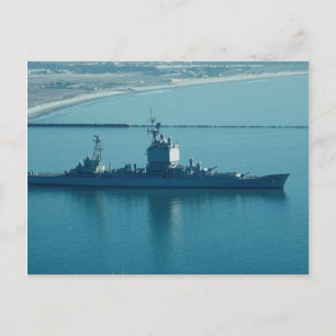 USS Long Beach", CGN-9 nucleaire kruiser, le Briefkaart