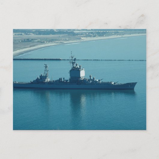 USS Long Beach", CGN-9 nucleaire kruiser, le Briefkaart (Voorkant)