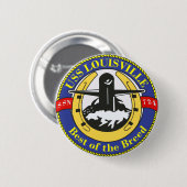 USS Louisville Ronde Button 5,7 Cm (Voorkant /achterkant)
