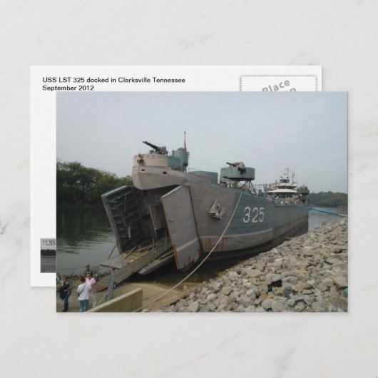 USS LST 325 in Clarksville Tennessee Briefkaart (Voorkant / Achterkant)
