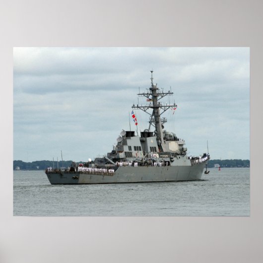 USS Mahan (DDG 72) Poster (Voorkant)